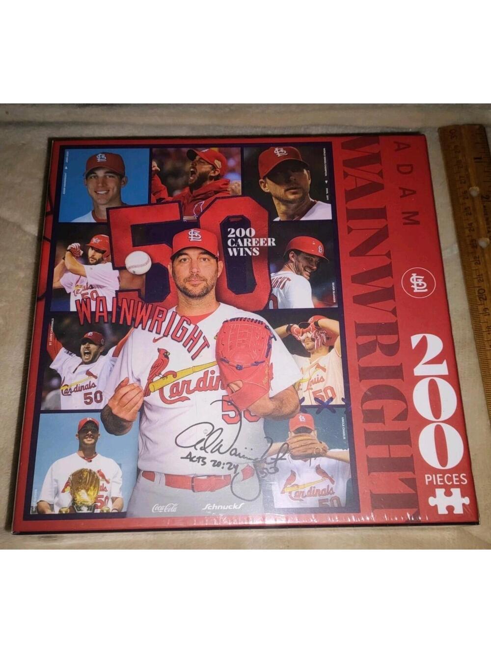 St. Louis Cardinals Puzzle Adam Wainwright 200 WINS 5/19/24 SGA Promo BRAND NEW